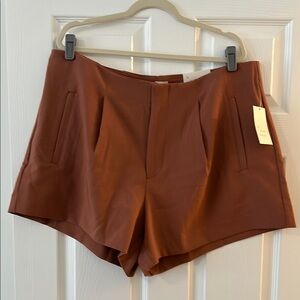 Women's Tailored Brown Shorts